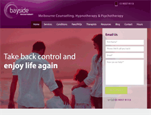 Tablet Screenshot of baysidepsychotherapy.com.au